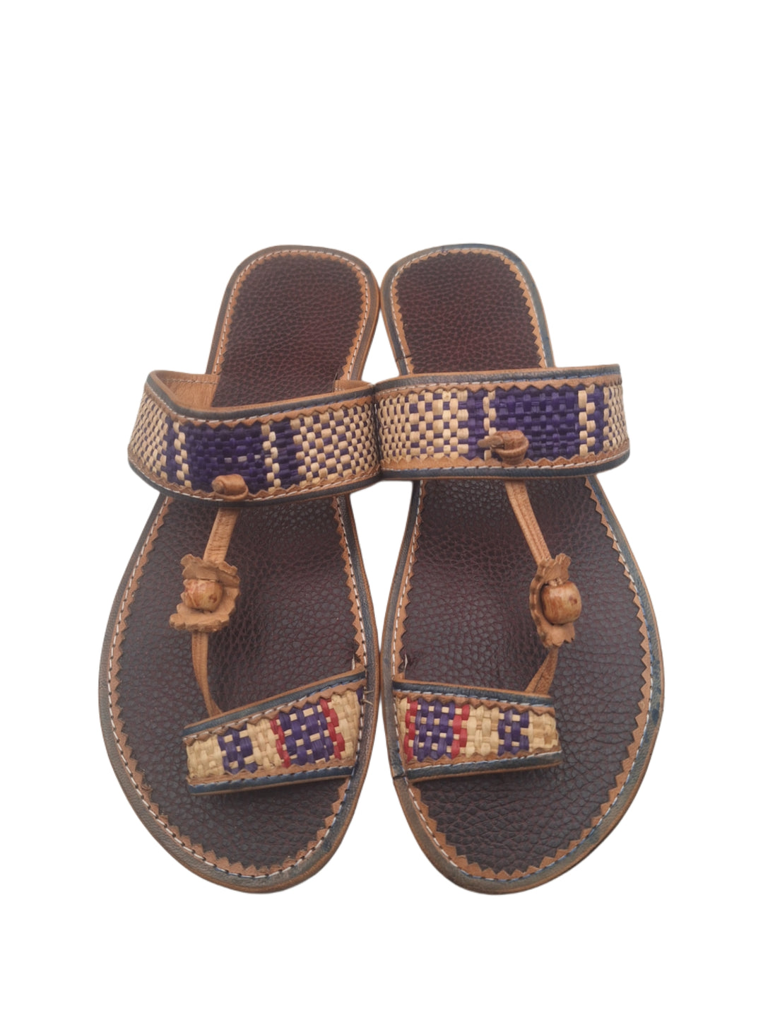 Leather toe ring sandal